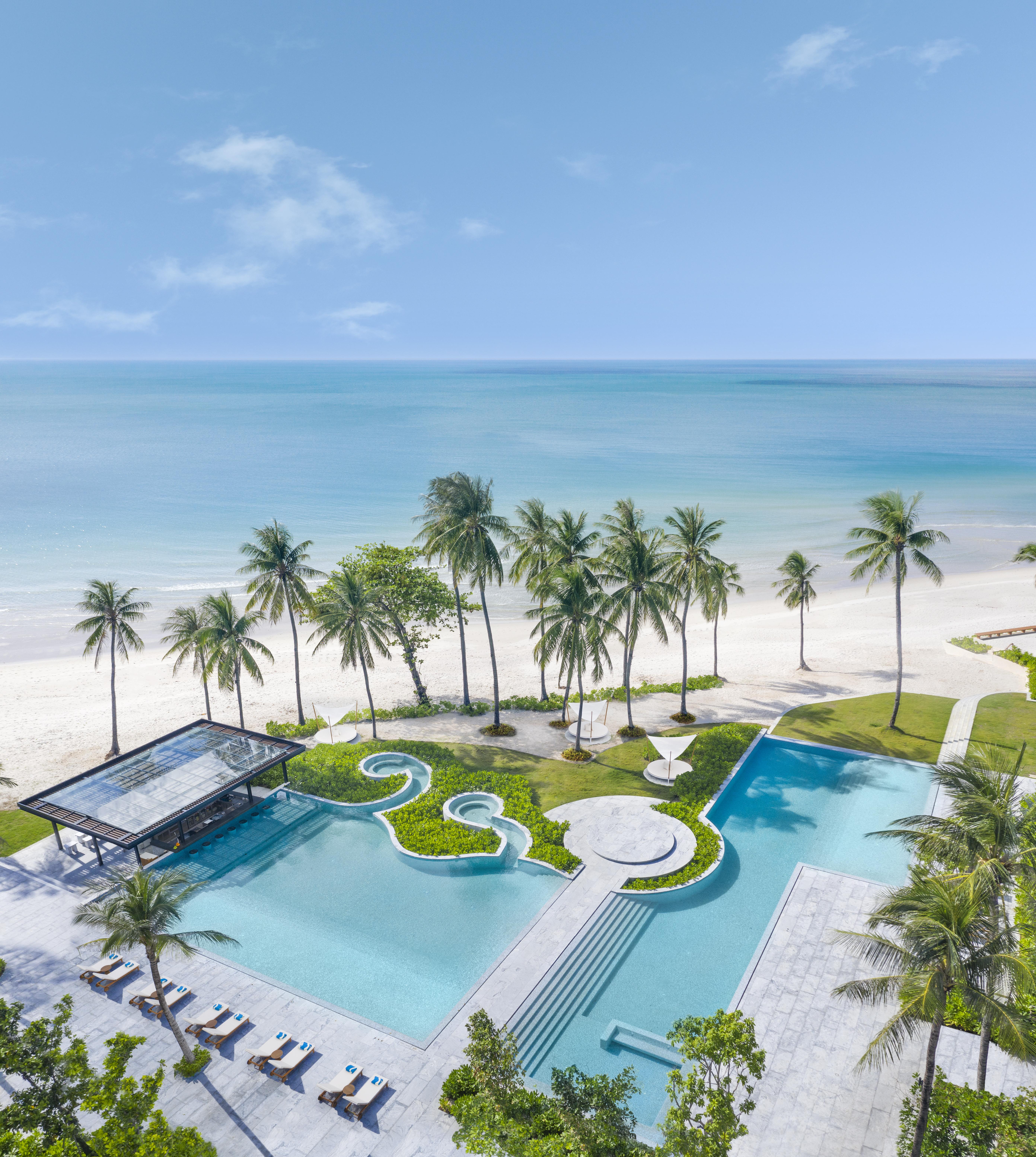 Centara Reserve Samui - SHA Plus Chaweng  Esterno foto Aerial view of the beach at the hotel