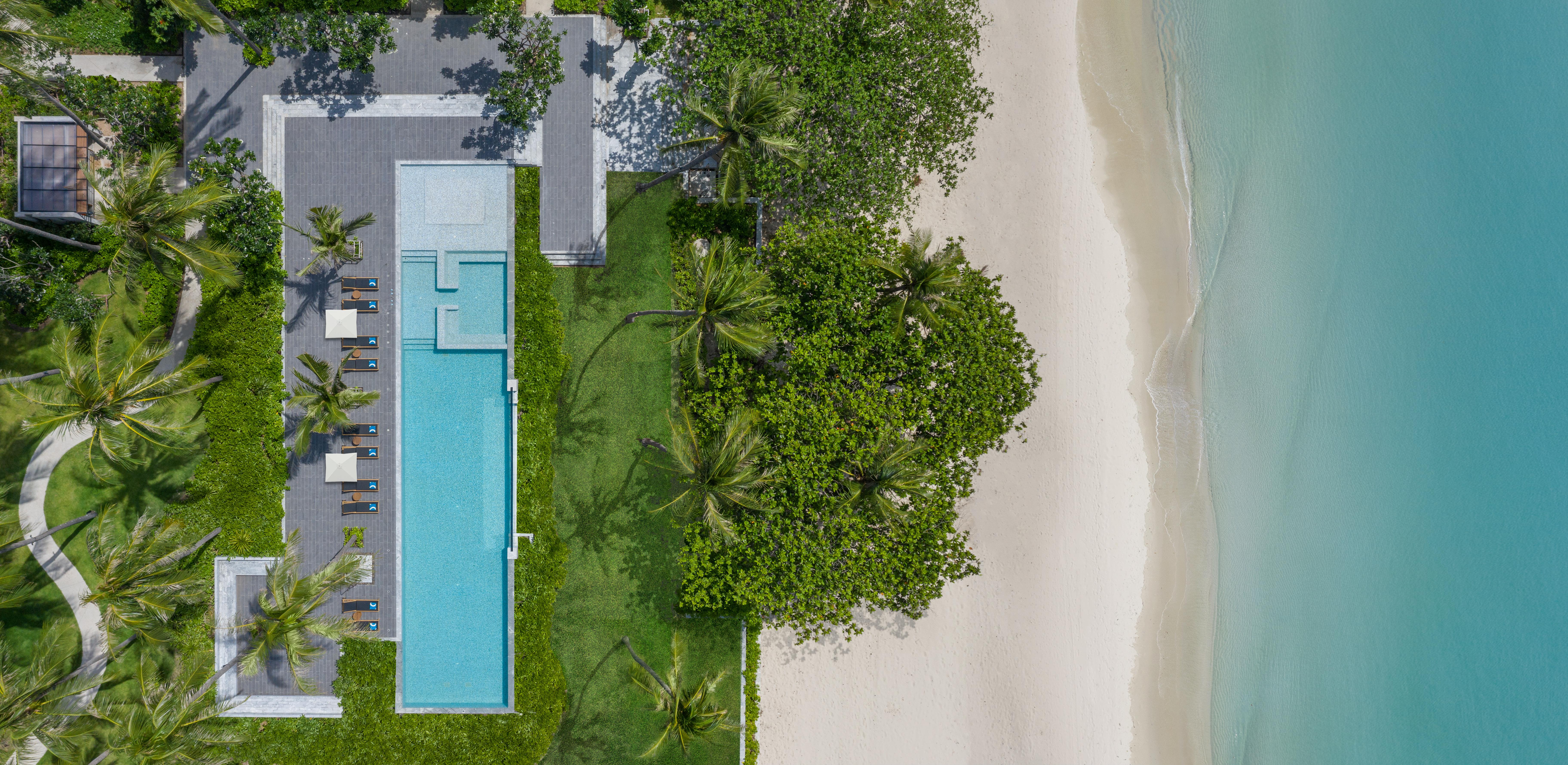 Centara Reserve Samui - SHA Plus Chaweng  Esterno foto Aerial view of the beach at the hotel